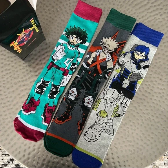 My Hero Academia 3 Piece Crew Sock Noodle Box - Picture 4 of 7